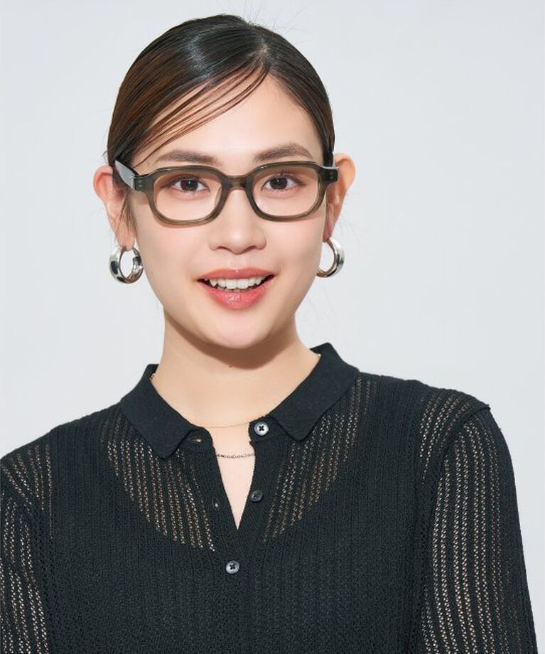 「ウエリントン型メガネ｜読書 レディース 女性用 大人可愛い 大理石｜Zoff｜CHIC レンズ交換券付」|メガネ|