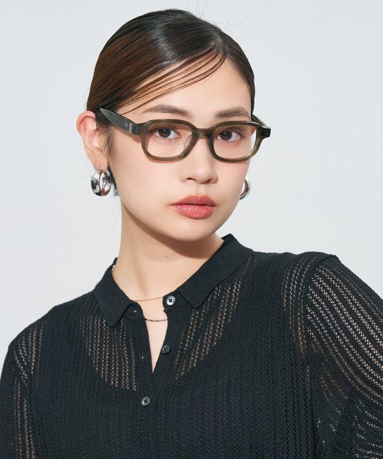  「ウエリントン型メガネ｜読書 レディース 女性用 大人可愛い 大理石｜Zoff｜CHIC レンズ交換券付」|メガネ|
