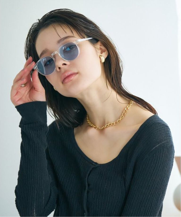  「【WEB限定】ボストン型 サングラス | カラーレンズ 軽量 トレンド 紫外線対策 UVカット ユニセックス」|サングラス|
