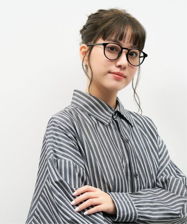  「【WEB限定】ボストン型 サングラス | カラーレンズ 軽量 トレンド 紫外線対策 UVカット ユニセックス」|サングラス|黒