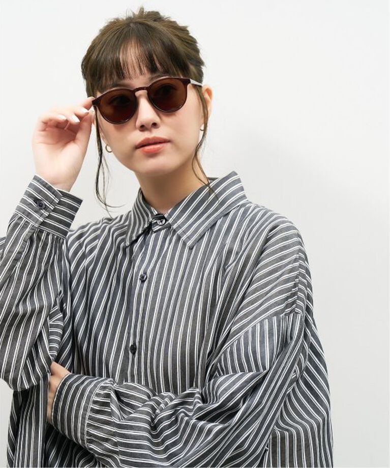  「【WEB限定】ボストン型 サングラス | カラーレンズ 軽量 トレンド 紫外線対策 UVカット ユニセックス」|サングラス|