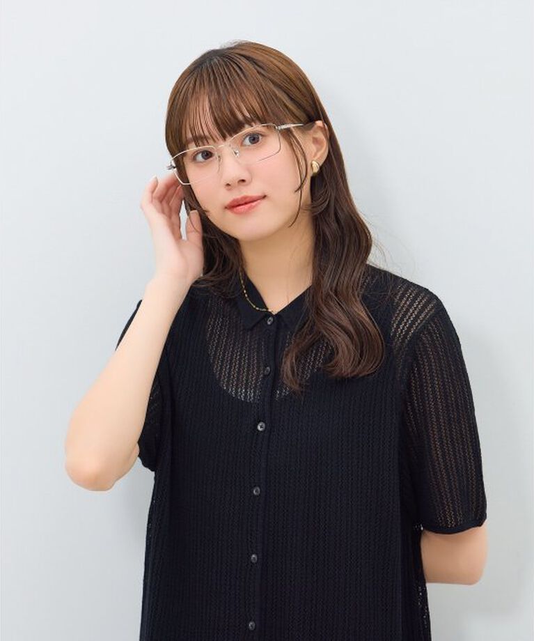  「ウェリントン型 メガネ | メタル 横長 ゴールド シルバー 伊達メガネ ユニセックス TRAD レンズ交換券付」|メガネ|シルバー