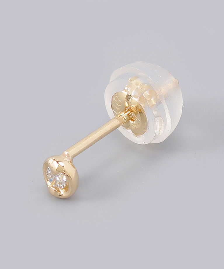 JUPITER「【K18】ベーシックダイヤモンドピアス /片耳」|ピアス|ゴールド
