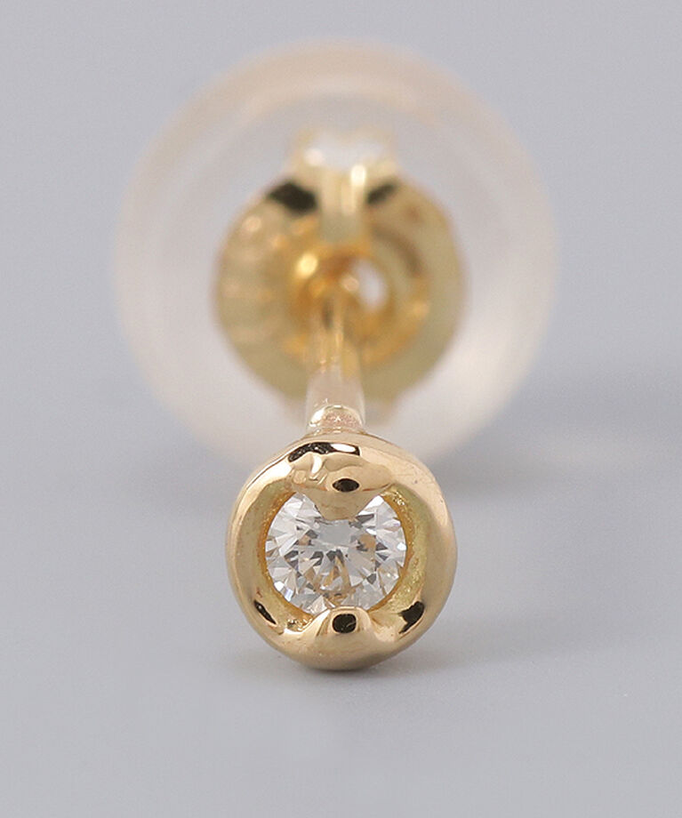 JUPITER「【K18】ベーシックダイヤモンドピアス /片耳」|ピアス|