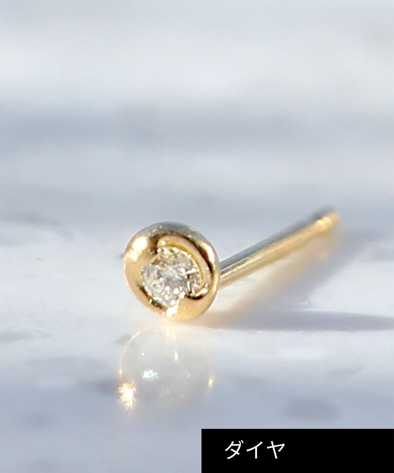 JUPITER「【K18】ベーシックダイヤモンドピアス /片耳」|ピアス|ゴールド