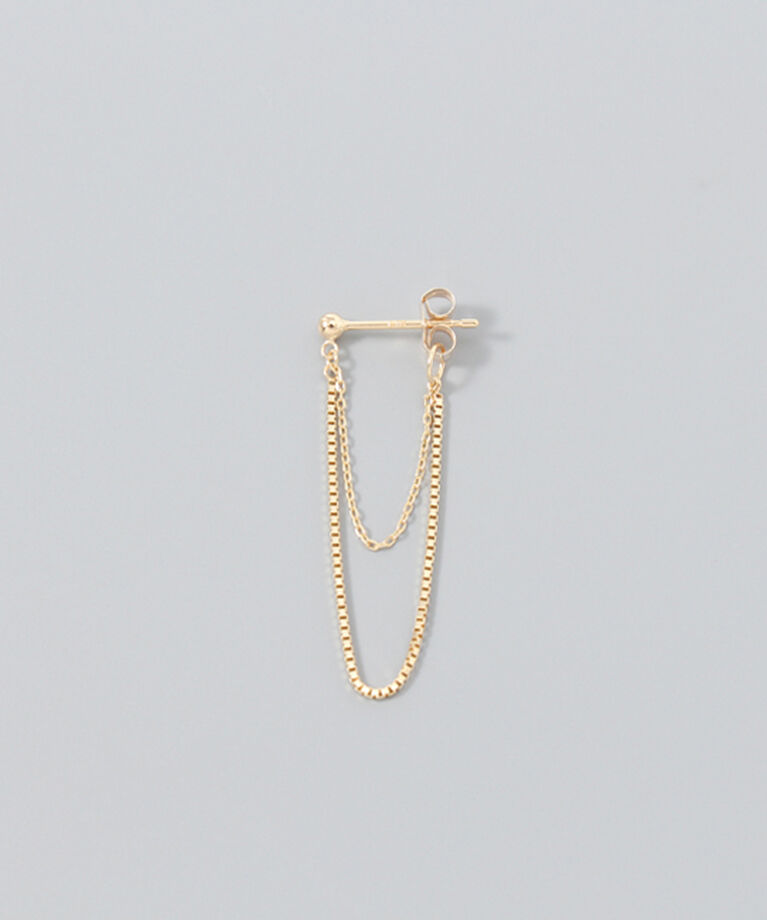 JUPITER「【K10】チェーンフープピアス」|ピアス|