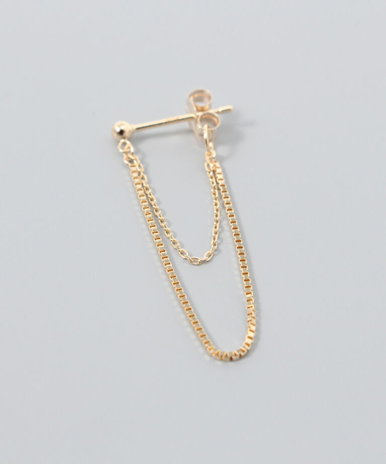 JUPITER「【K10】チェーンフープピアス」|ピアス|