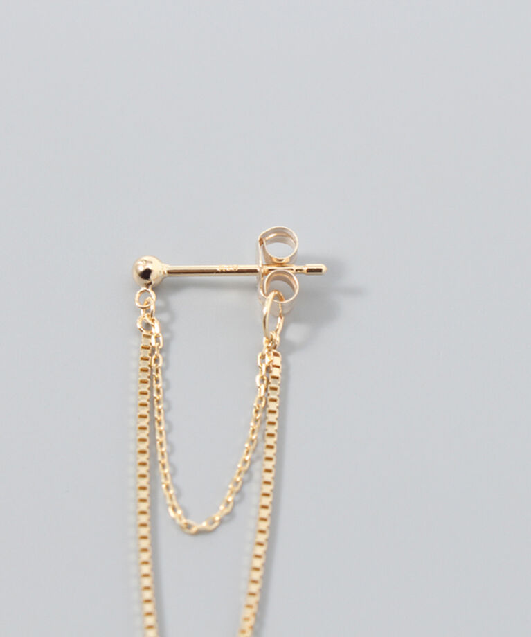 JUPITER「【K10】チェーンフープピアス」|ピアス|