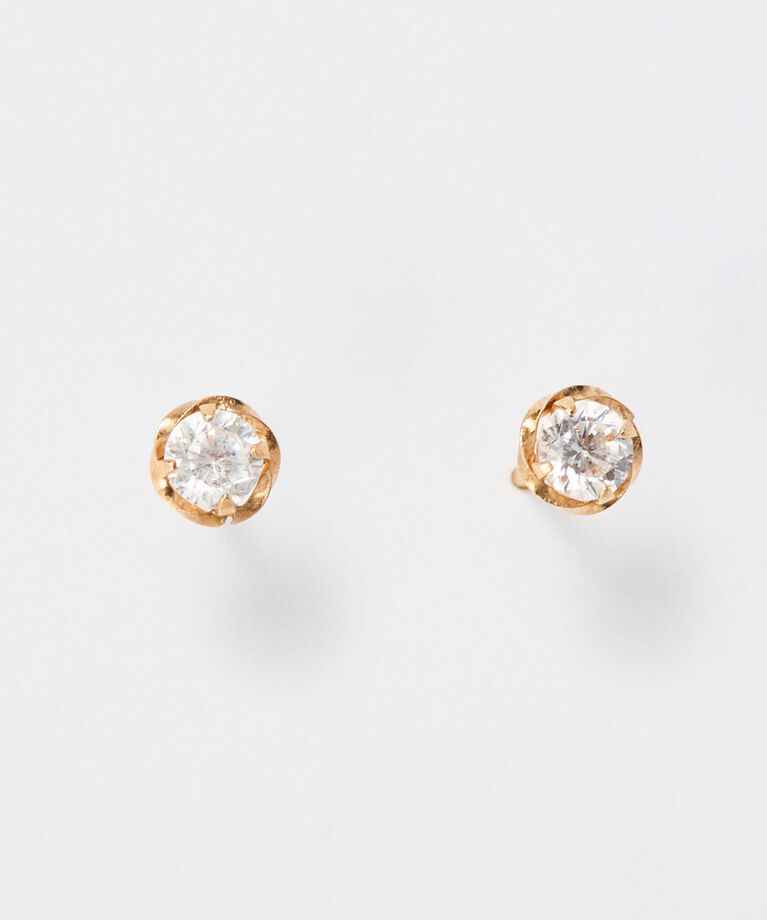Phoebe「【K10】ローズバットピアス／BOXつき」|ピアス|クリア