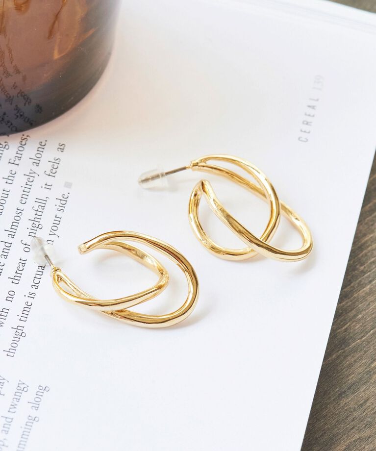 Phoebe「フィーリングラインフープピアス」|ピアス|