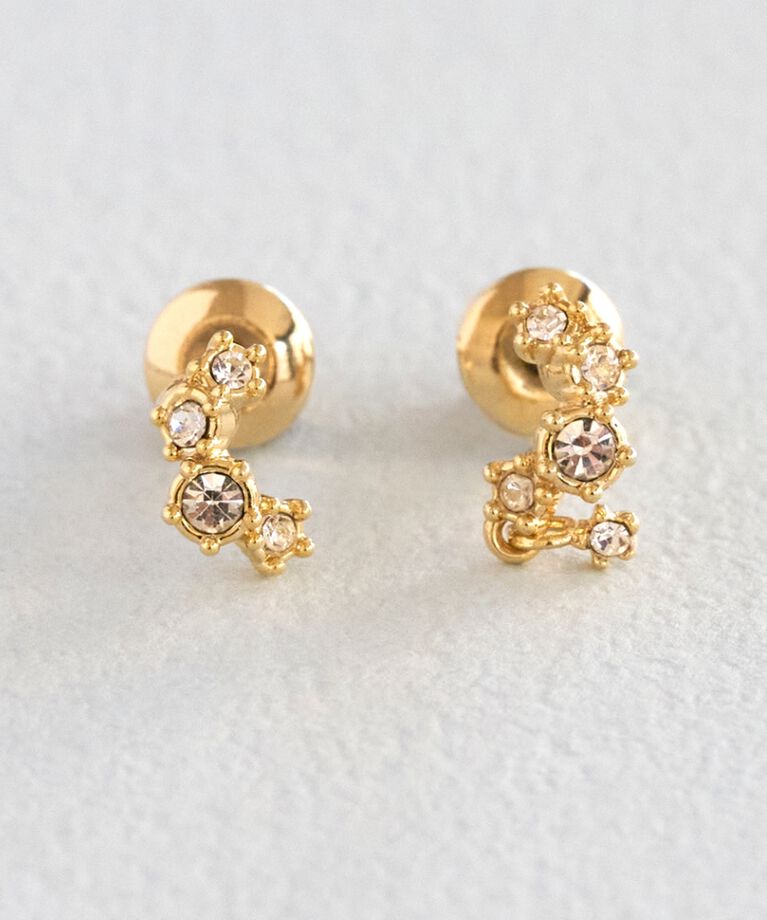 Phoebe「【金属アレルギー対応】ミーティアビジュースタッドピアス」|ピアス|