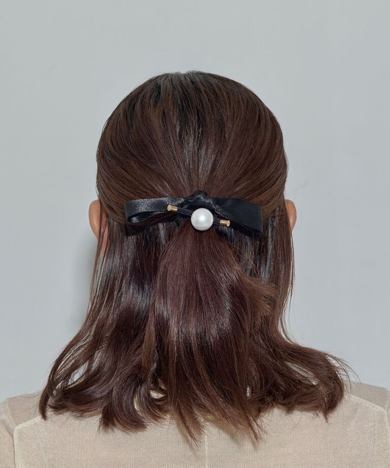 Phoebe「ビッグパールリボンヘアゴム」|ヘアゴム・シュシュ|