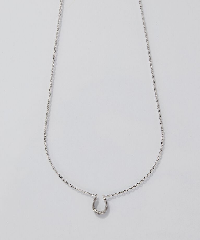 Phoebe「【金属アレルギー対応】リッチラインフォースシューネックレス　シルバー/サージカルステンレス」|ネックレス|シルバー