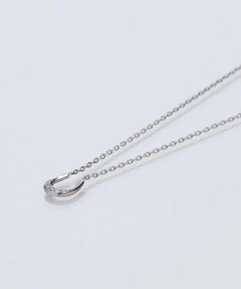 Phoebe「【金属アレルギー対応】リッチラインフォースシューネックレス　シルバー/サージカルステンレス」|ネックレス|