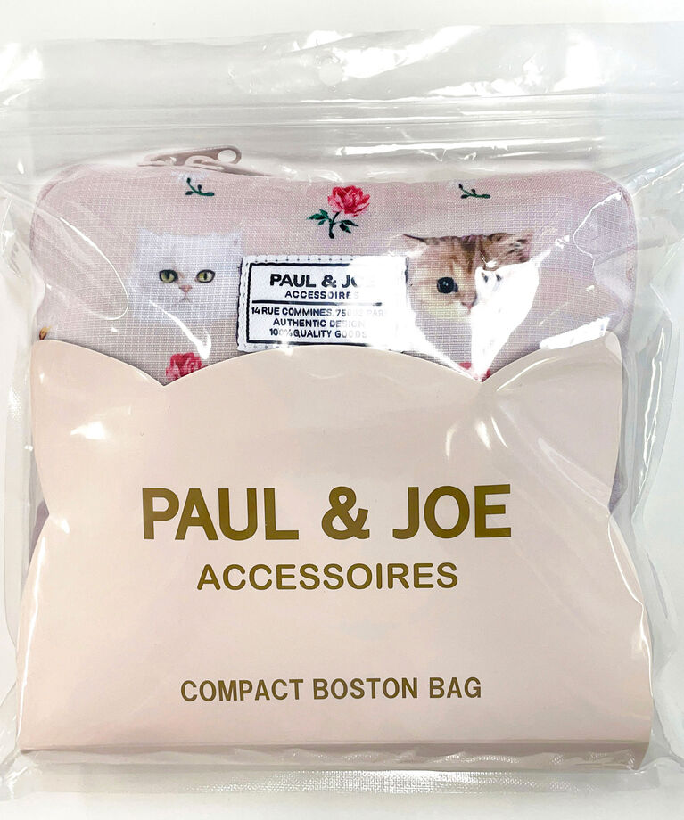 PAUL&JOE「折りたたみボストンバッグ／ジブシー＆ヌネット総柄」|ボストンバッグ|