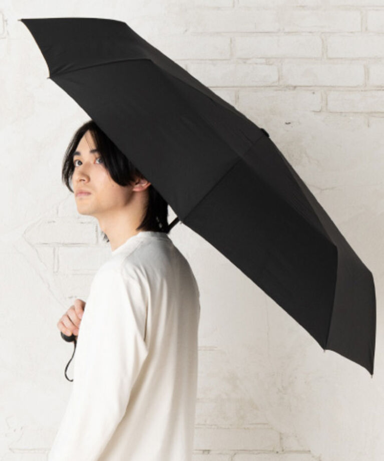 BACKYARD FAMILY「折りたたみ傘 自動開閉 メンズ 64cm 通販 折り畳み傘 自動開閉折りたたみ傘 自動開閉傘」|傘|ブラック1