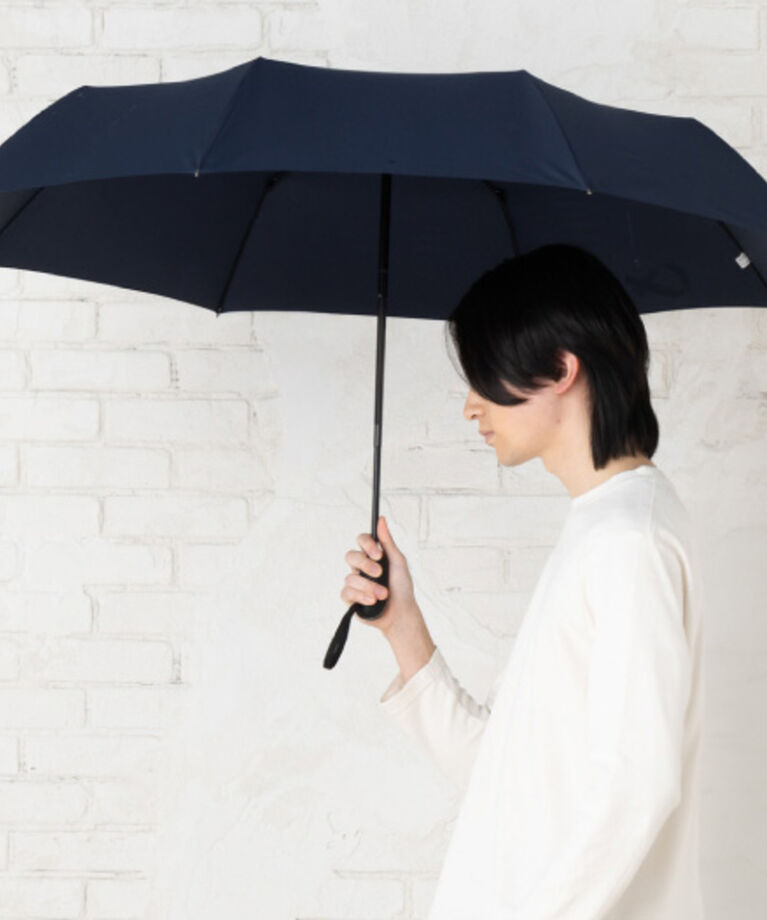 BACKYARD FAMILY「折りたたみ傘 自動開閉 メンズ 64cm 通販 折り畳み傘 自動開閉折りたたみ傘 自動開閉傘」|傘|ブルー1
