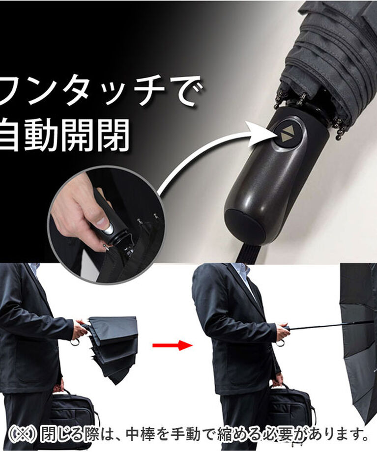 BACKYARD FAMILY「折りたたみ傘 自動開閉 メンズ 64cm 通販 折り畳み傘 自動開閉折りたたみ傘 自動開閉傘」|傘|