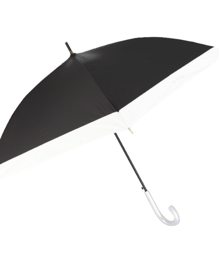 BACKYARD FAMILY「晴雨兼用傘 長傘 レディース 55cm 通販 雨傘 日傘 晴雨兼用 スリム 傘 55センチ かさ」|傘|ブラック1