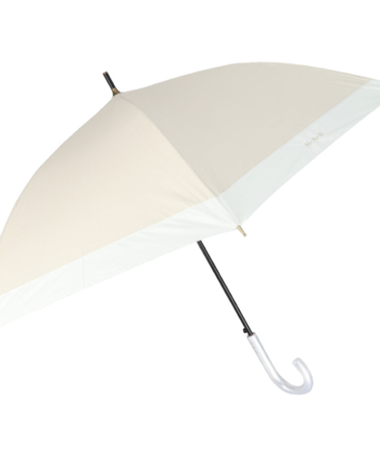 BACKYARD FAMILY「晴雨兼用傘 長傘 レディース 55cm 通販 雨傘 日傘 晴雨兼用 スリム 傘 55センチ かさ」|傘|ベージュ1