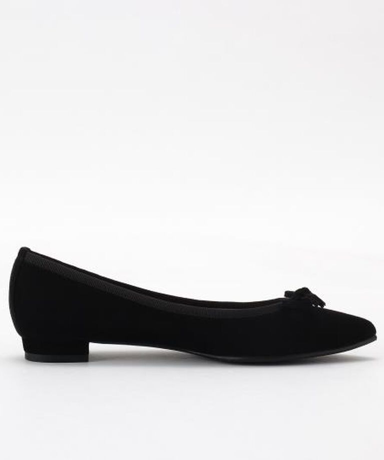 銀座かねまつ「LSDW2158SUEBLK 【本革】【防水】アクアベルポインテッドバレエパンプス【人気】」|パンプス|