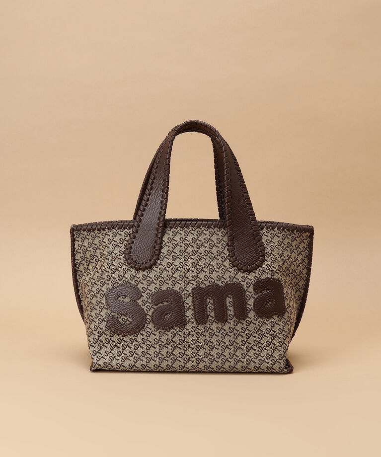 Samantha Thavasa「ST Jacquard サマタバトートバッグ」|トートバッグ|ブラウン