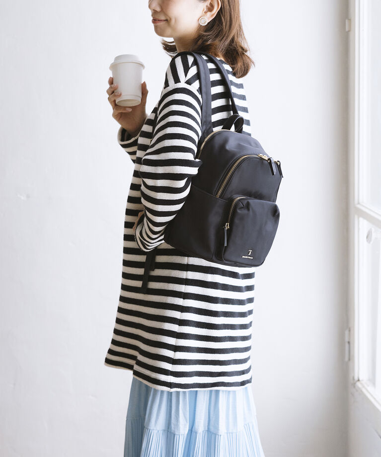 Samantha Thavasa「[オンライン&一部店舗限定] ナイロンシンプルミニリュック」|リュック|ブラック