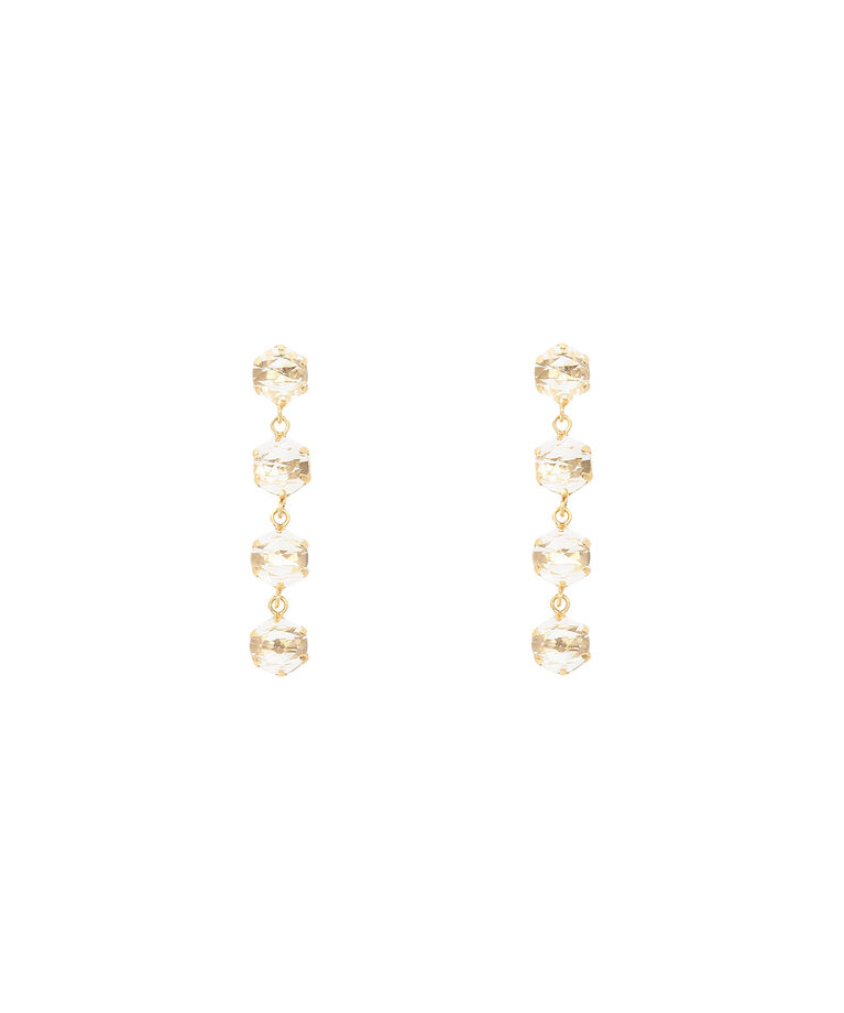 newme by Samantha Thavasa「ホワイトトパーズ 4連ピアス」|ピアス|