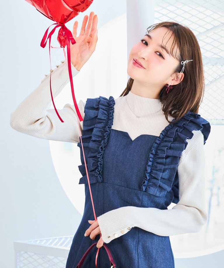 WILLSELECTION「フリルショルダースリットワンピース」|ワンピース|
