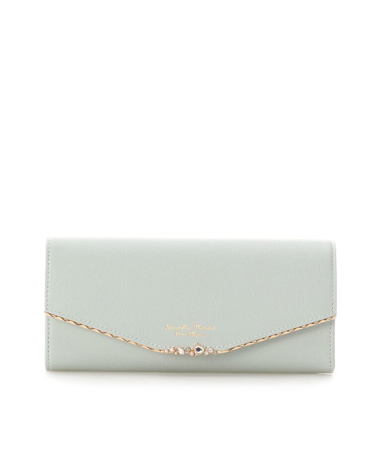 Samantha Thavasa Petit Choice「ハートジュエルバー　長財布」|財布|グリーン