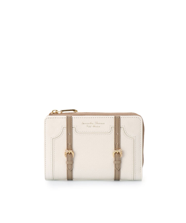 Samantha Thavasa Petit Choice「トロッターケースモチーフ  折財布」|財布|オフホワイト