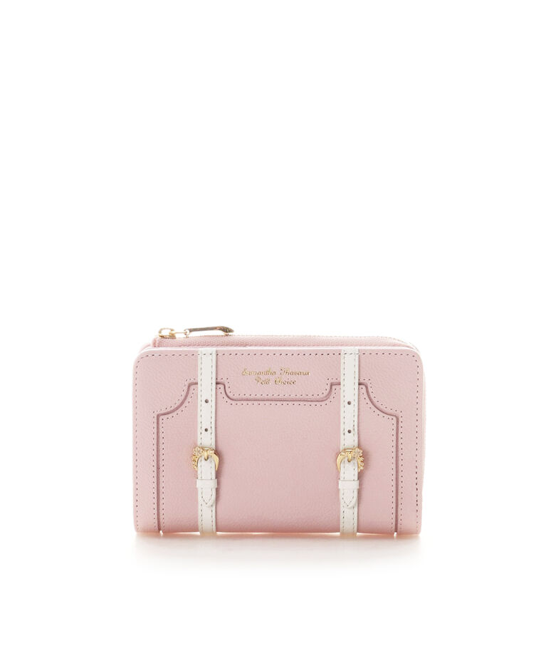 Samantha Thavasa Petit Choice「トロッターケースモチーフ  折財布」|財布|ピンク