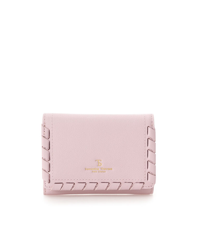 Samantha Thavasa Petit Choice「かがりデザイン 折財布」|財布|ピンク