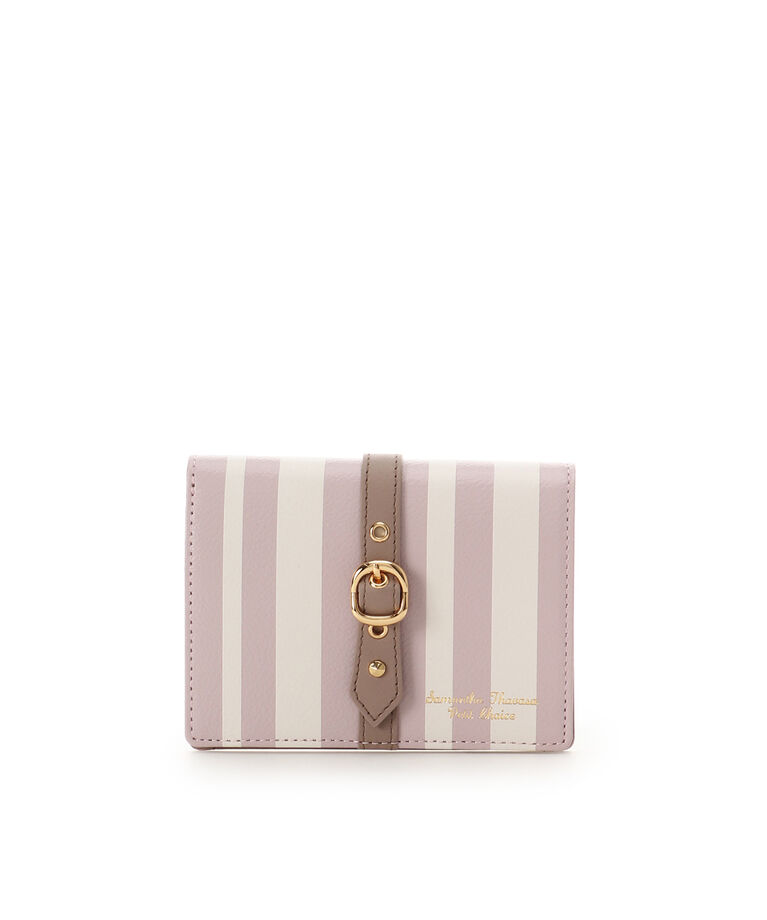 Samantha Thavasa Petit Choice「ストライプフロントベルト 二つ折り財布」|財布|