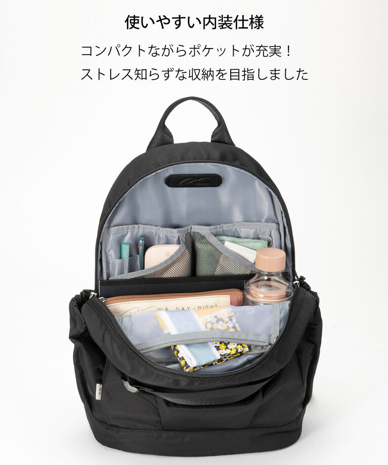 W&.Day/Night「W&.Day/Night アウリンコ ラウンドリュック B5サイズ 11.0インチタブレット収納 15173」|リュック|