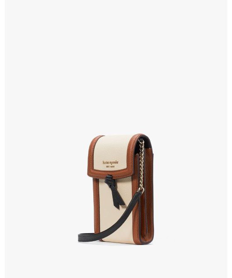 kate spade new york「ノット カラーブロック ぺブル レザー NS フォン クロスボディ」|モバイルケース|