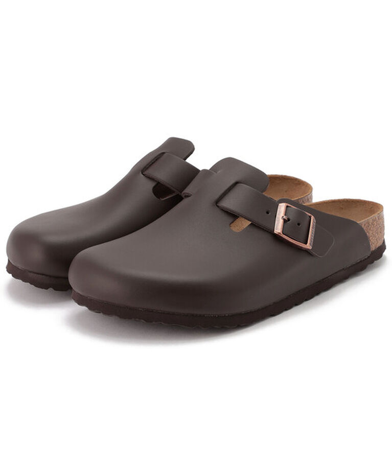 BIRKENSTOCK「【ビルケンシュトック】ボストン/ダークブラウン ナチュラルレザー/クロッグ メンズ レディース」|サンダル|