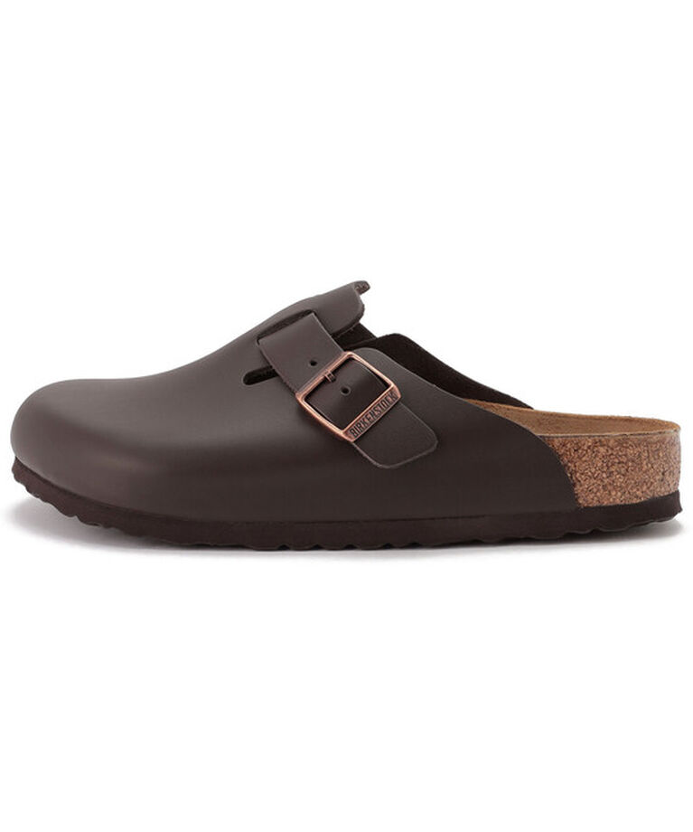 BIRKENSTOCK「【ビルケンシュトック】ボストン/ダークブラウン ナチュラルレザー/クロッグ メンズ レディース」|サンダル|