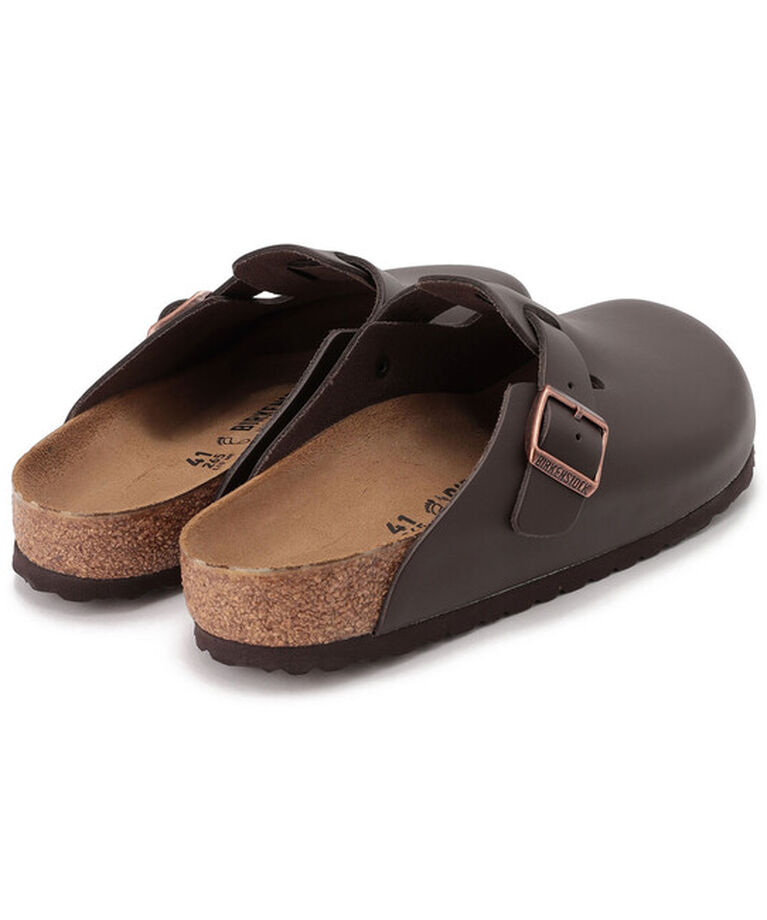 BIRKENSTOCK「【ビルケンシュトック】ボストン/ダークブラウン ナチュラルレザー/クロッグ メンズ レディース」|サンダル|