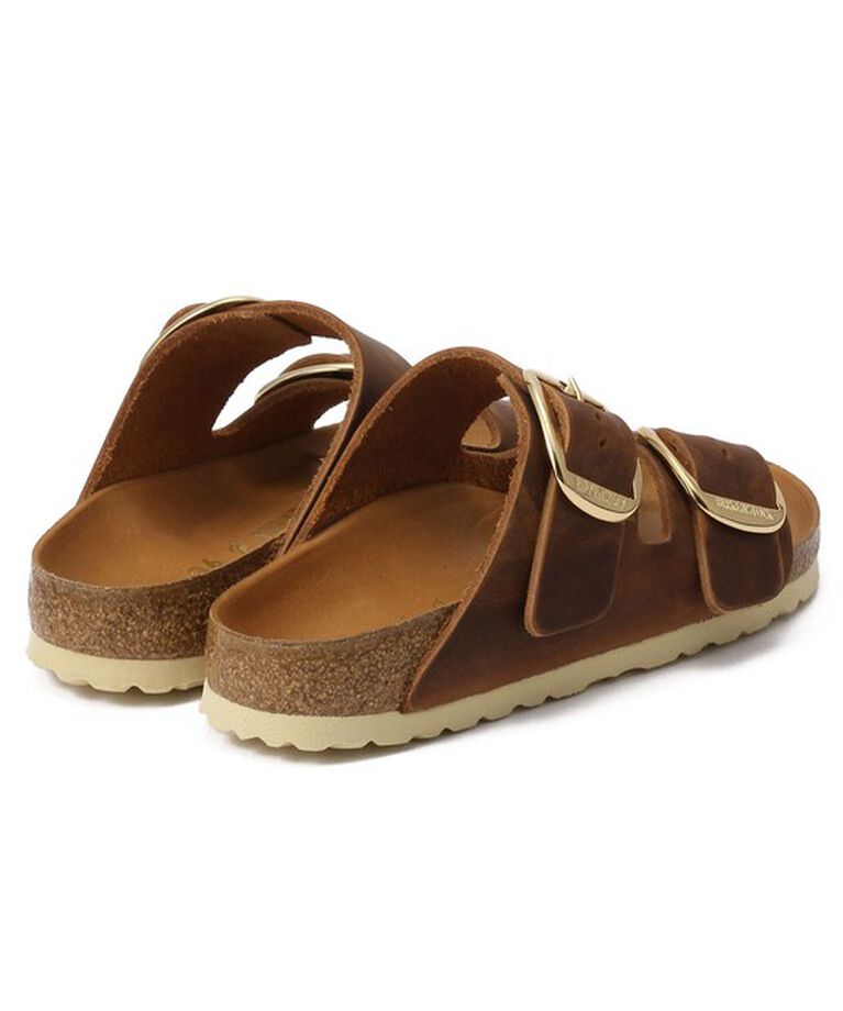 BIRKENSTOCK「【ビルケンシュトック】アリゾナ ビッグバックル ハーフエクスクィジット/コニャック/サンダル」|サンダル|