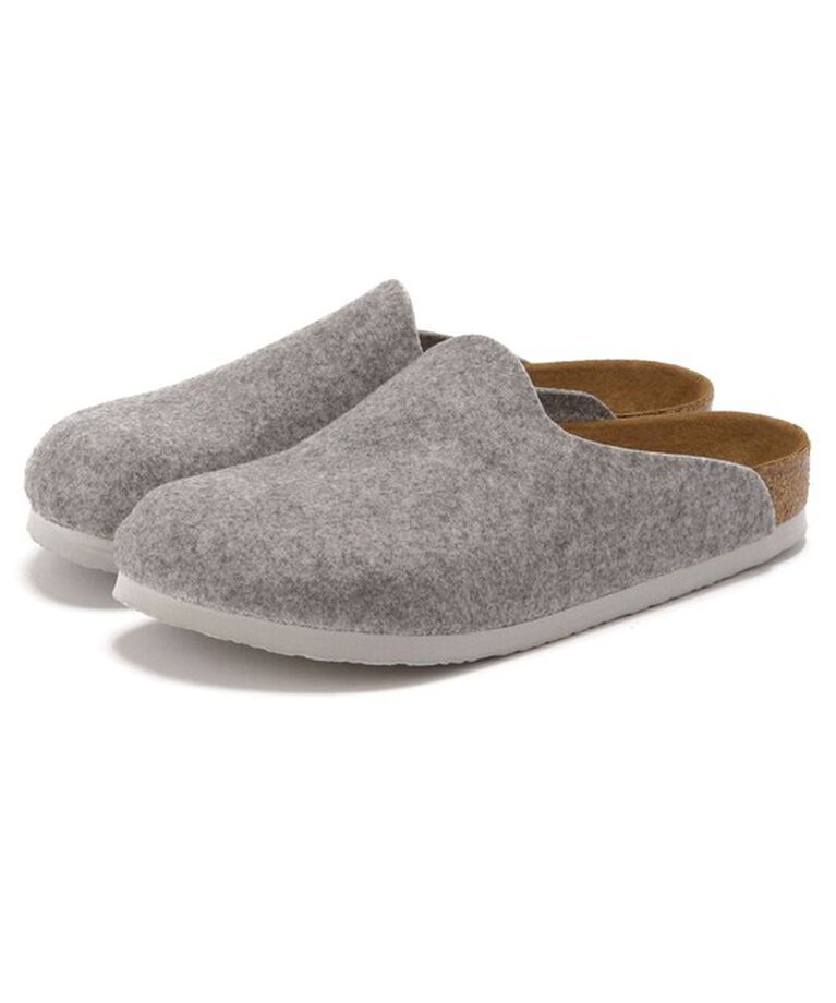 BIRKENSTOCK「【ビルケンシュトック】アムステルダム/ライトグレー フェルト/ルームシューズ メンズ レディース」|サンダル|ライトグレー