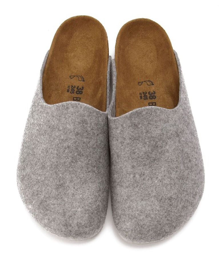 BIRKENSTOCK「【ビルケンシュトック】アムステルダム/ライトグレー フェルト/ルームシューズ メンズ レディース」|サンダル|