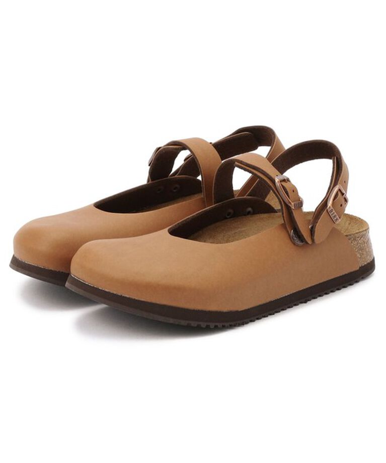 BIRKENSTOCK「【ビルケンシュトック】モロッコ/ライトブラウン ビルコフロー/クロッグ レディース/MAROKKO」|サンダル|ライトブラウン
