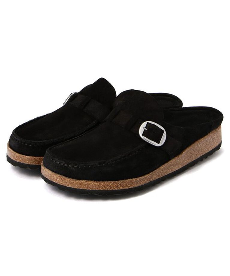 BIRKENSTOCK「【ビルケンシュトック】バックリー/ブラック スエードレザー/クロッグ メンズ/BUCKLEY」|サンダル|ブラック