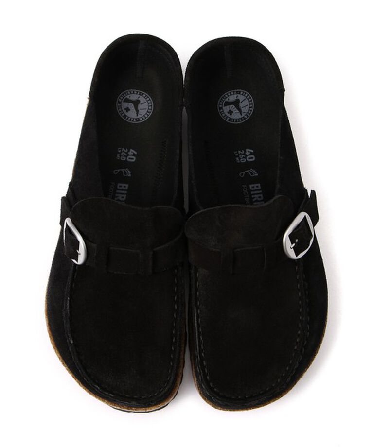 BIRKENSTOCK「【ビルケンシュトック】バックリー/ブラック スエードレザー/クロッグ メンズ/BUCKLEY」|サンダル|