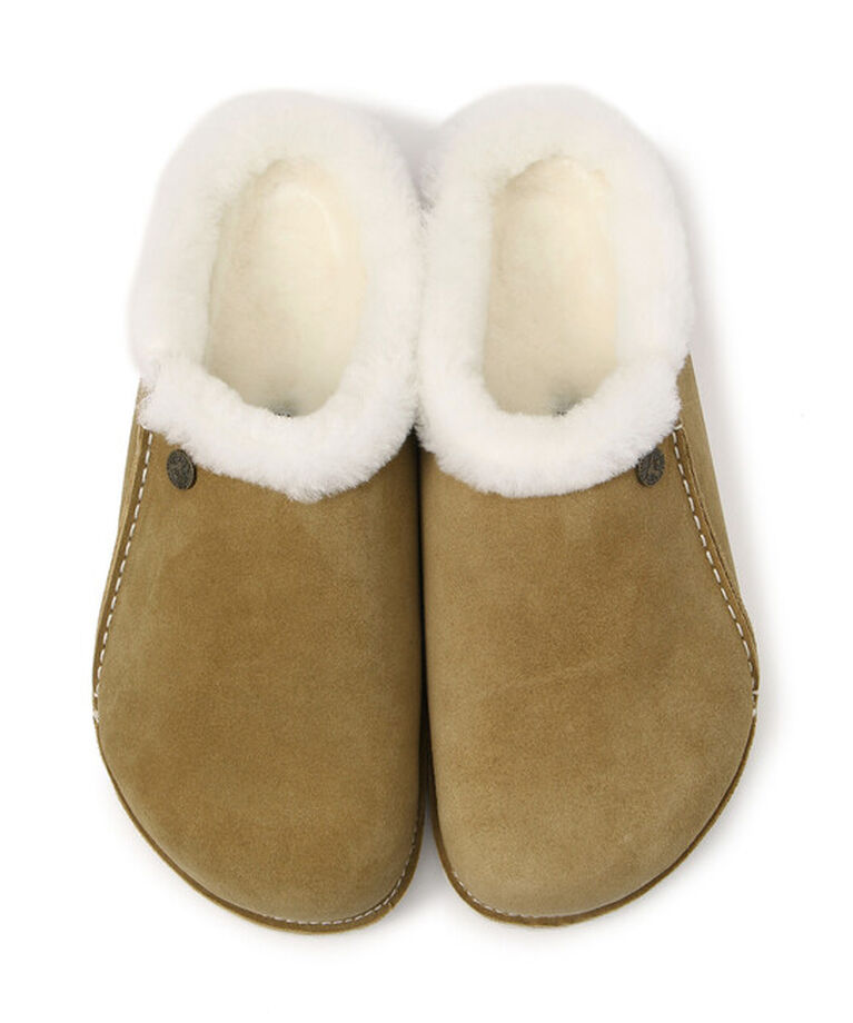 BIRKENSTOCK「【ビルケンシュトック】ツェルマット シアリング/ミンク スエードレザー/ルームシューズ メンズ」|サンダル|