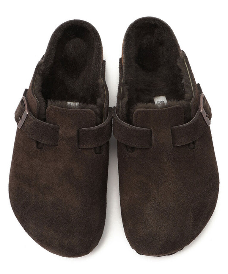 BIRKENSTOCK「【ビルケンシュトック】ボストン シアリング/モカ スエードレザー/クロッグ メンズ/BOSTON」|サンダル|