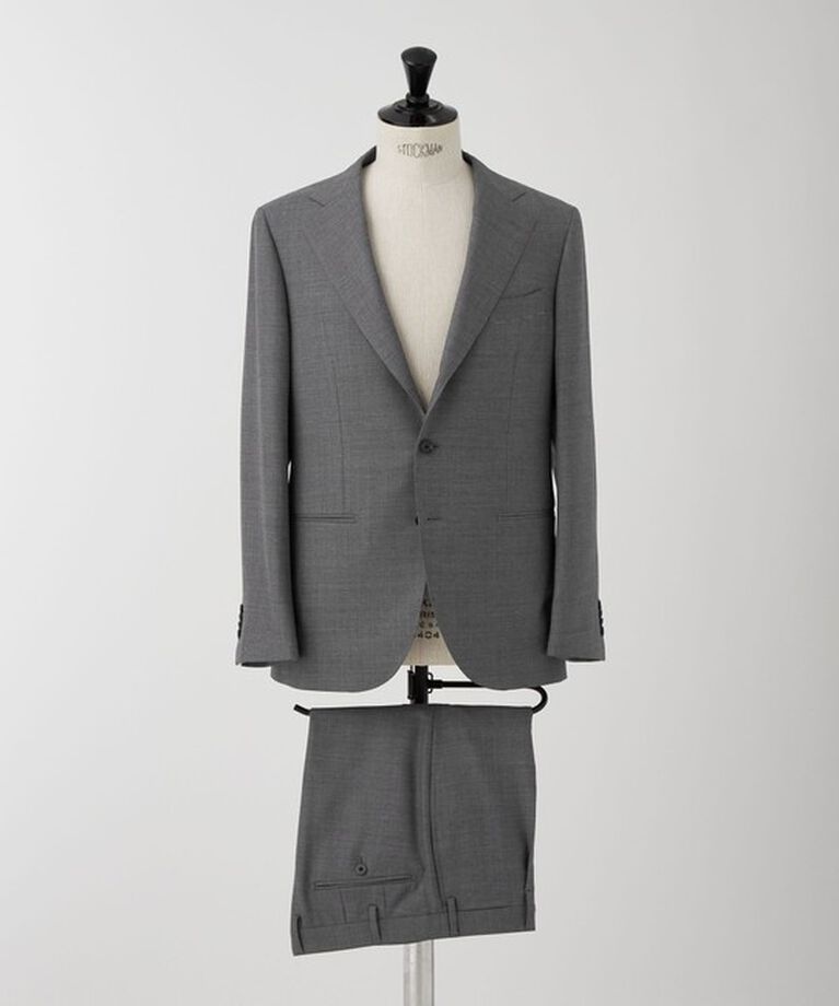 UNITED ARROWS「グレー シャークスキン ３ボタン スーツ S-MODEL」|その他|