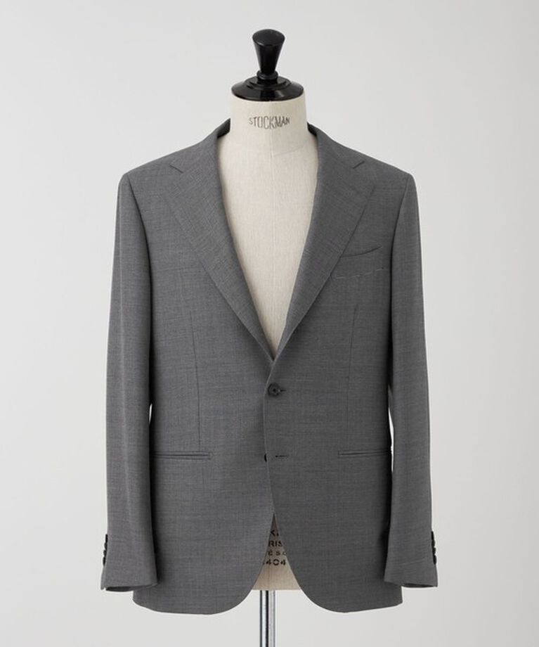 UNITED ARROWS「グレー シャークスキン ３ボタン スーツ S-MODEL」|その他|