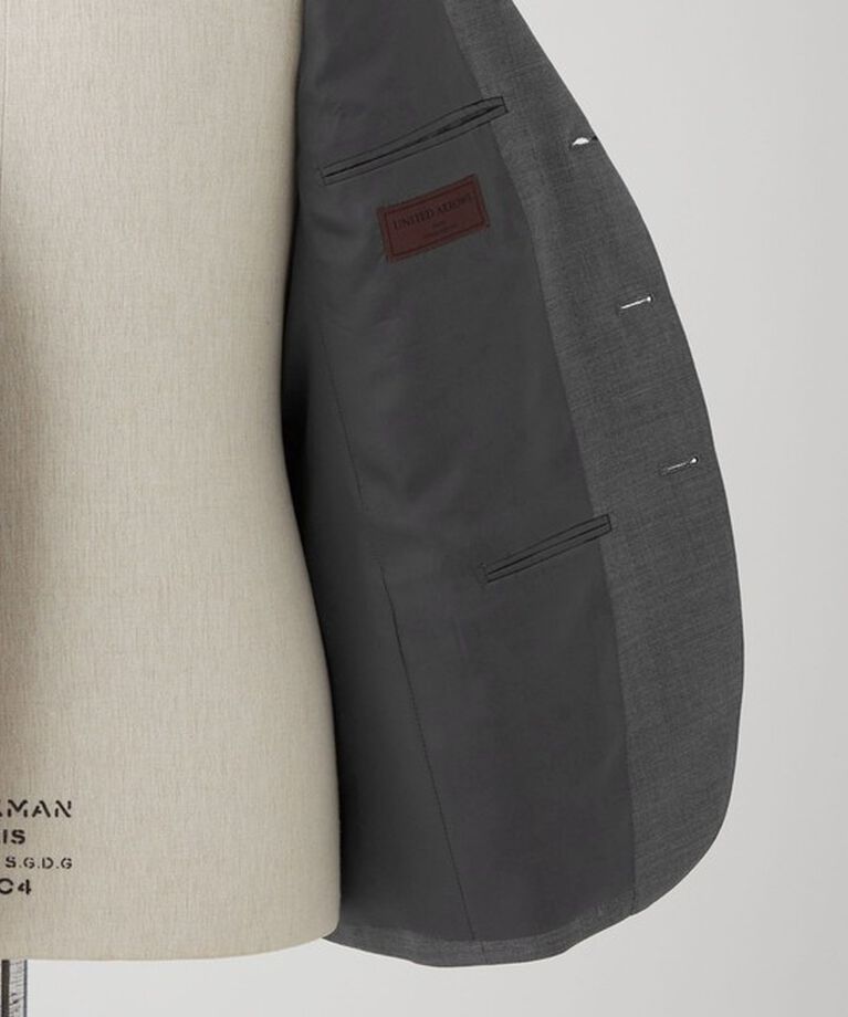UNITED ARROWS「グレー シャークスキン ３ボタン スーツ S-MODEL」|その他|